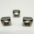 304 Stainless Steel Threaded Strip5 Square Castle Nut